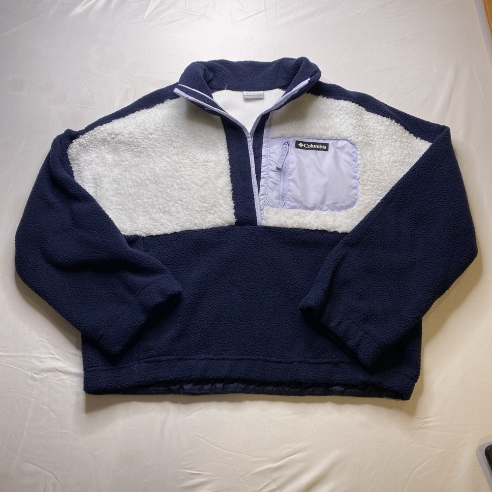 Columbia Fleece Pull Over Jacket. Women's  Size Large